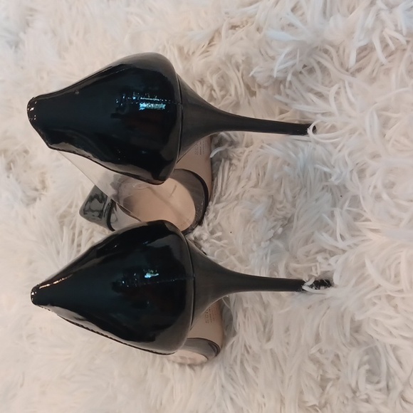 SCHUTZ Cendi transparent & Black Patent Leather Heels size 10 NEW - Picture 12 of 16